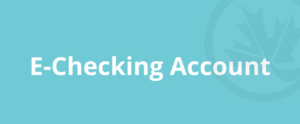 E-Checking Account Page Banner Image